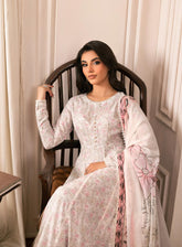 Zarif Printed Poly Cambric 3 Piece Unstitched Suit ZF24PC ZPC01 LILY